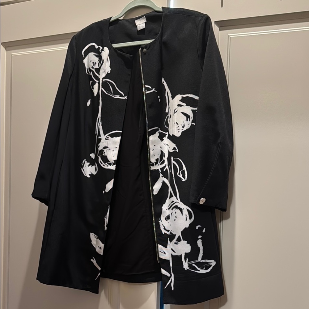 Black Floral Women's Jacket